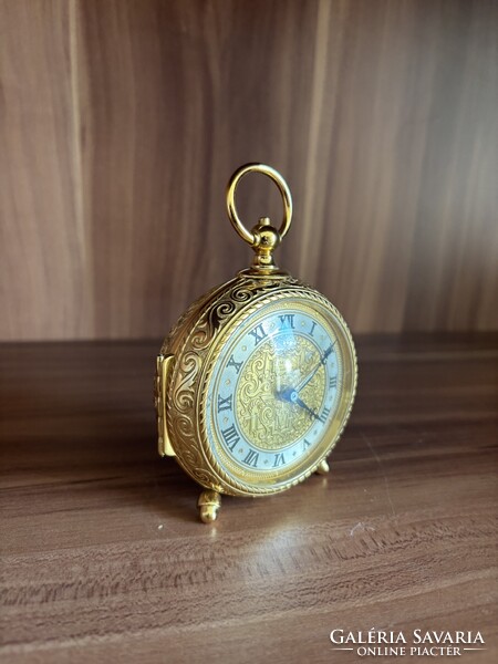 Imhof „Trianon” aranyszínű asztali óra – 1940 körül