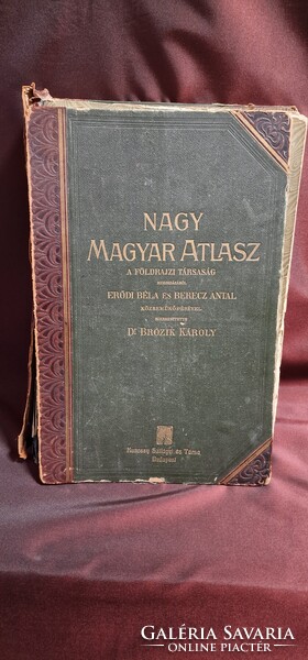 Nagy Magyar Atlasz (1906) – Ritka, 120 éves történelmi atlasz
