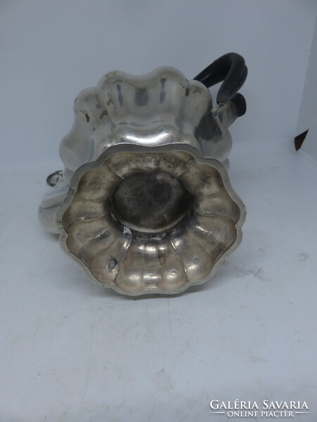 13 latos antik ezüst kávés kanna Brassó, 1850 körül