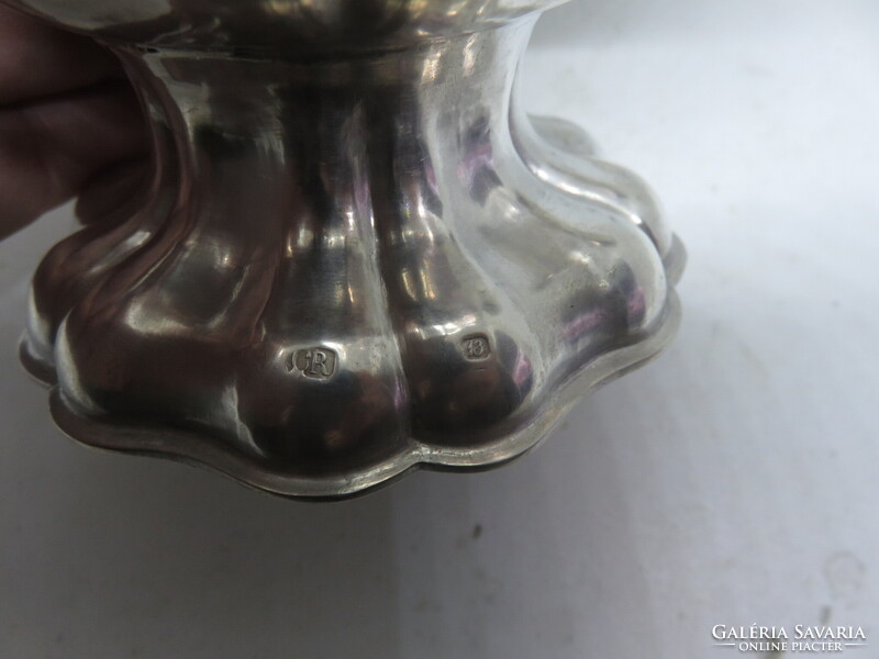 13 latos antik ezüst kávés kanna Brassó, 1850 körül