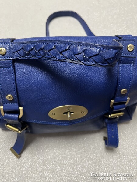 Mulberry - Alexa Pigment Blue sorszámozott női bőr válltáska