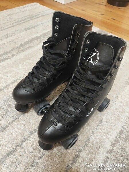 NILS női kétsoros, fekete színű görkorcsolya - 40-es méretű