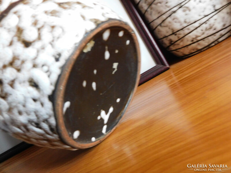 Hódmezővásárhelyi Majolika retro padlóváza 40.5 cm