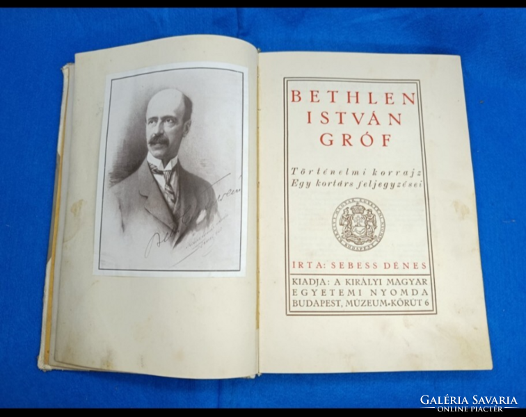 Bethlen István gróf , szerző Sebess Dénes