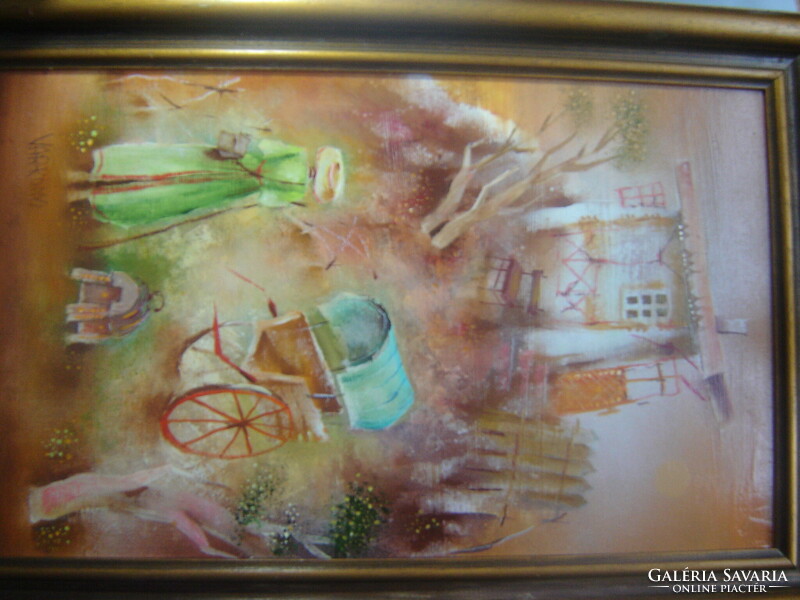 Várkonyi János  Vándor  olajfestmény