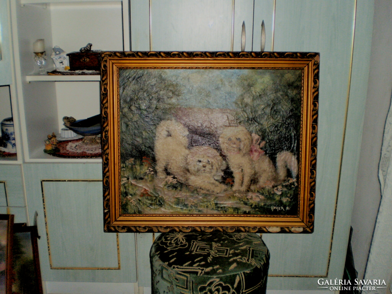 Szignózott olaj festmény