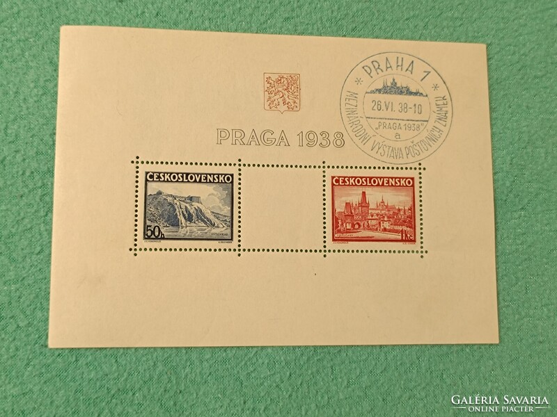 Külföldi blokk - Csehszlovákia 1937** Bélyegkiállítás, Pozsony