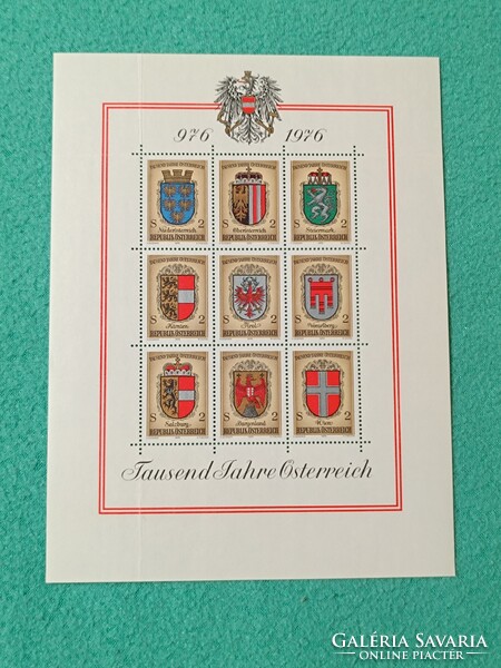 Külföldi blokk - Ausztria 1976 ** Ausztria 1000. évfordulója 976-1976