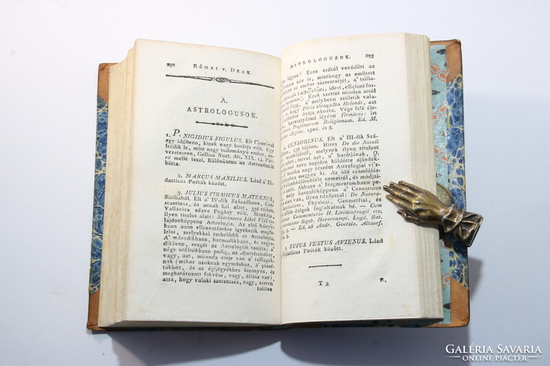 1814 - Budai Ézsaiás - Régi római vagy deák írók élete Díszesen aranyozott Gyönyörű félbőr kötés !!