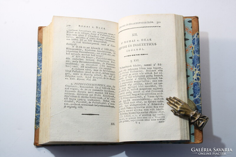 1814 - Budai Ézsaiás - Régi római vagy deák írók élete Díszesen aranyozott Gyönyörű félbőr kötés !!