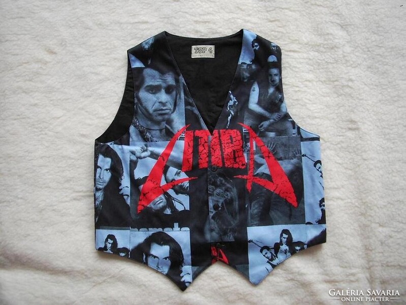 Motoros, rocker mellény