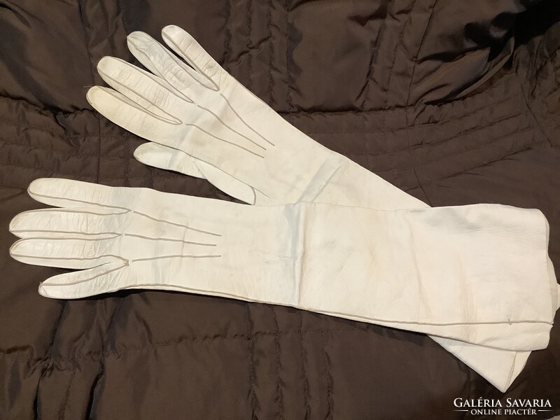 Eredeti antik elegáns úri kecskebőr bőr kesztyű
