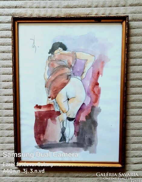 Akvarell akt