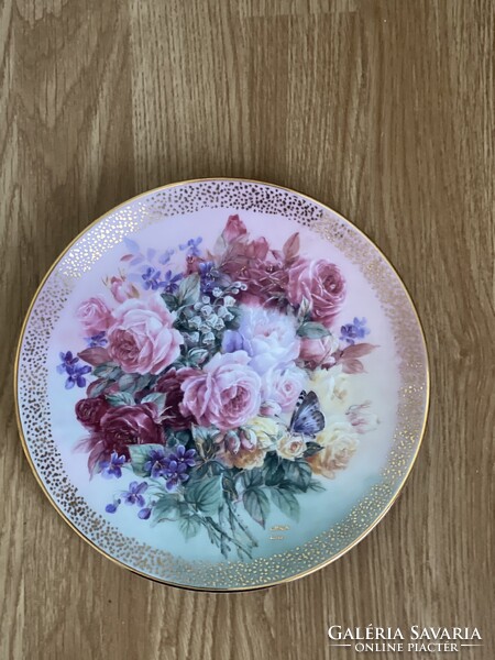 Álomszép Lena Liu porcelán sorszámozott dísztányér