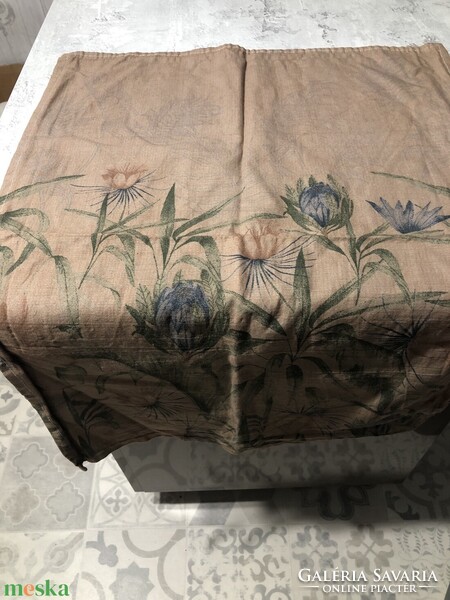 Virágos, pamutvászon konyharuha, kéztörlő