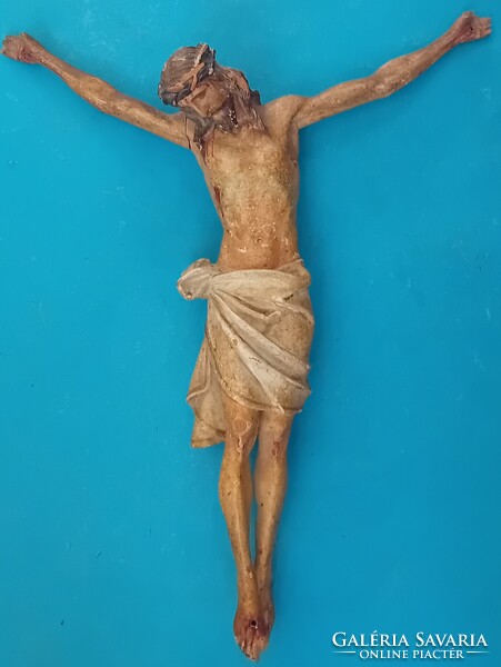 Nagyon régi  , faragott fa Krisztus