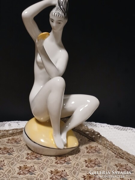 Zsolnay art deco Török János akt