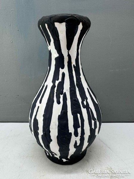 Retro iparművészeti kerámia, Király váza,  21 cm magas