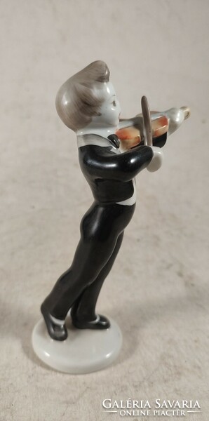 Hollóházi art deco hegedűs 639