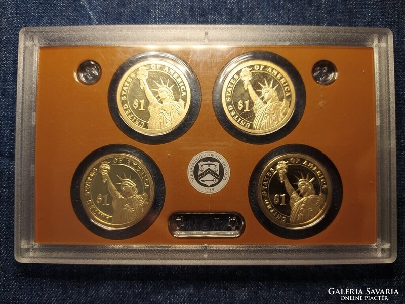 USA elnöki dollár szett 2015 PP - Truman, Eisenhower, Kennedy, Johnson