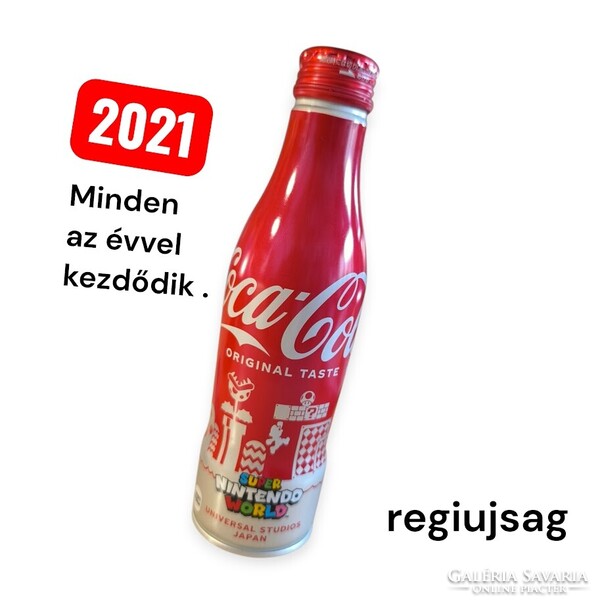 2021 – Coca-Cola Super Nintendo World | Japán limitált alumínium palack