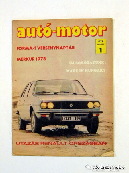 1973 október 21  /  autó-motor  /  Újság - Magyar / Havilap. Ssz.:  30261