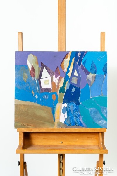 Subecz Gyula: Völgy (olajfestmény)