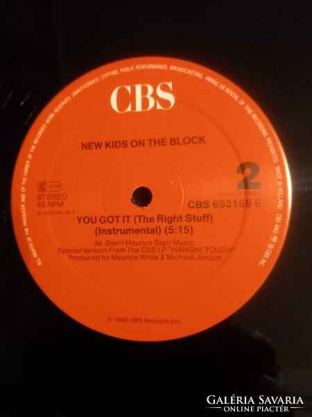 NEW KIDS ON THE BLOCK.- YOU GOT IT.  12' MAXI SINGLE. 1988.