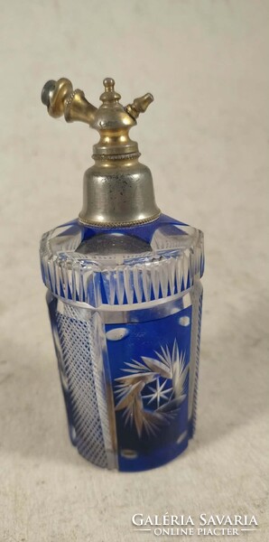 Antik kristály parfümös fújó 633