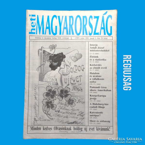 1993 augusztus 13  /  heti MAGYARORSZÁG  /  Újság - Magyar / Hetilap. Ssz.:  30711