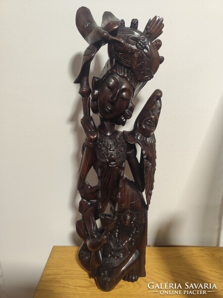 Indonéz teak fa szobor