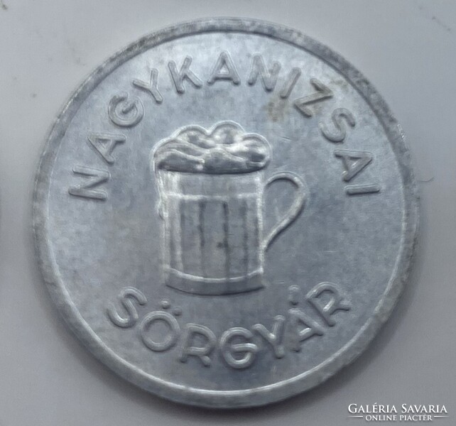 6 db Nagykanizsai sör token, bárca, tikett, zseton