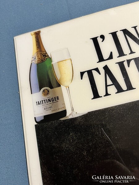 CHAMPAGNE CLUB - L’Instant Taittinger – Ritka, 1980-as évekbeli francia reklámplakát