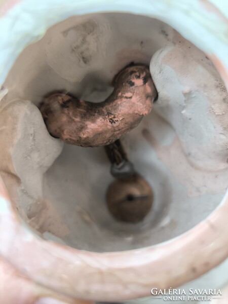 Antik porcelán biszkvit fejű baba jelzett fa testű , eredeti àllapotban, üveg szem , csuklós test..