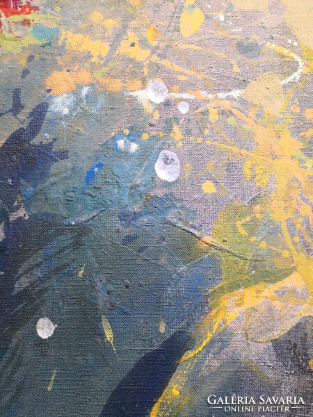 FK/564. – Madarassy György – Virágos absztrakt