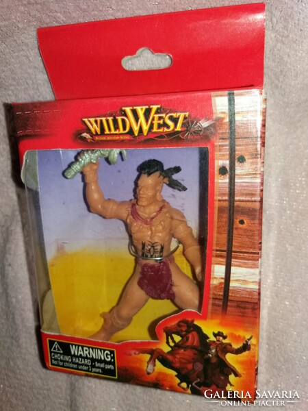 MINŐSÉGI CHAP-MEI WESTERN INDIÁN játék figura 12 cm dobozával BONTATLAN a képek szerint  2.