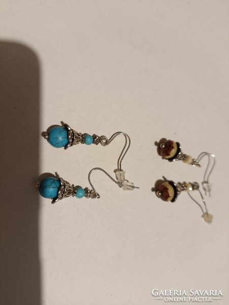 Kézműves, tibeti ezüst fülbevalók - leáraztam!