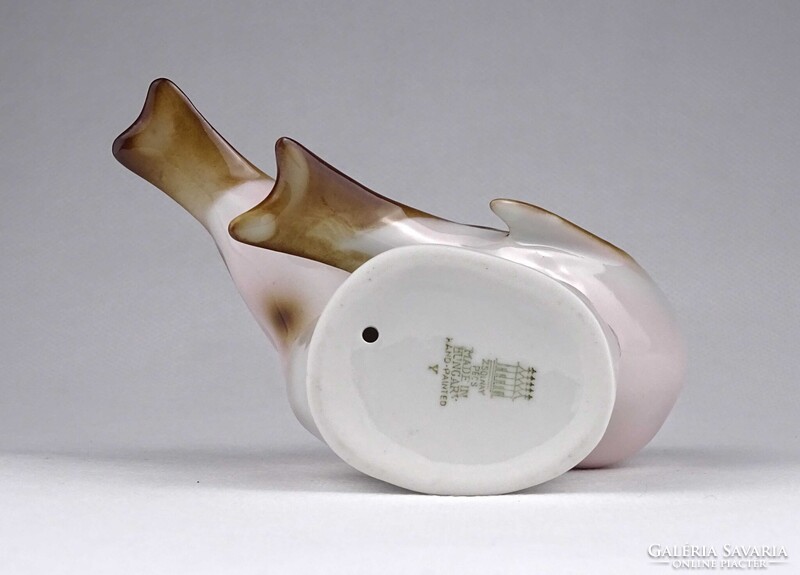 1Y914 Zsolnay porcelán cinke pár madár pár
