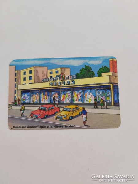 Mezőcsát és vidéke Általános Fogyasztási és Értékesítő Szövetkezet 1976. /1977. évi kártyanaptárt