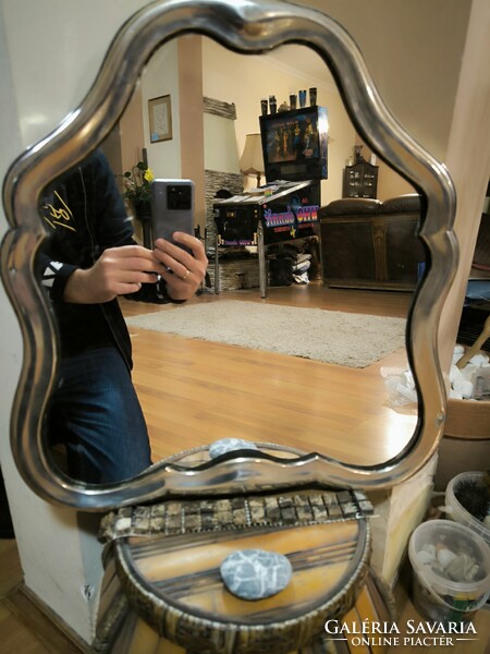 Antik ezüst tükör