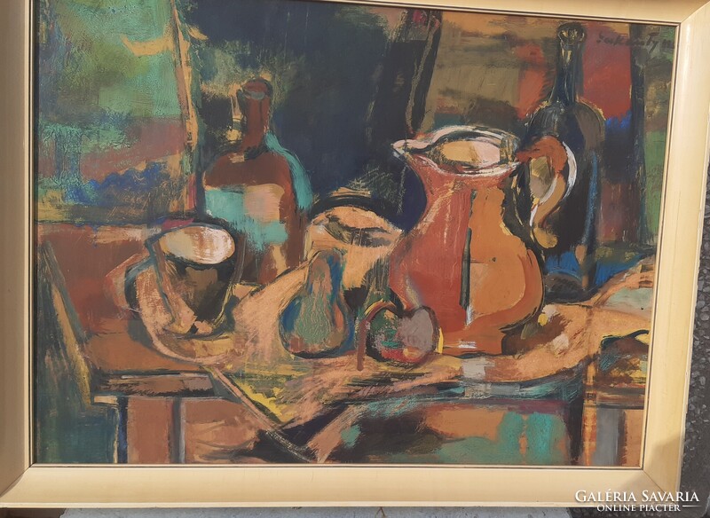 Sarkantyú Simon: Csendélet  1966
