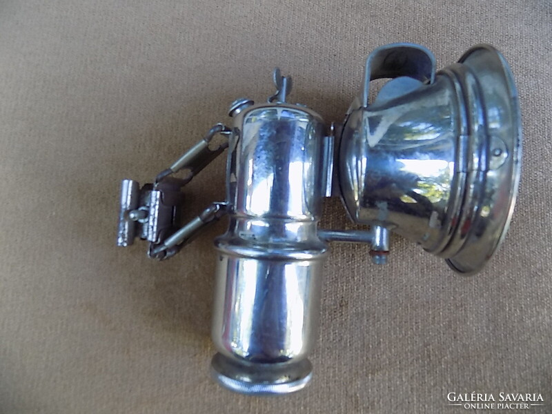 Kerékpár karbitlámpa eredeti üveggel "Hackel- Scharlach".