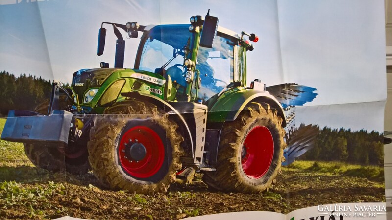 Fendt 724 Vario traktor, vontató, mezőgazdasági erőgép poszter, plakát