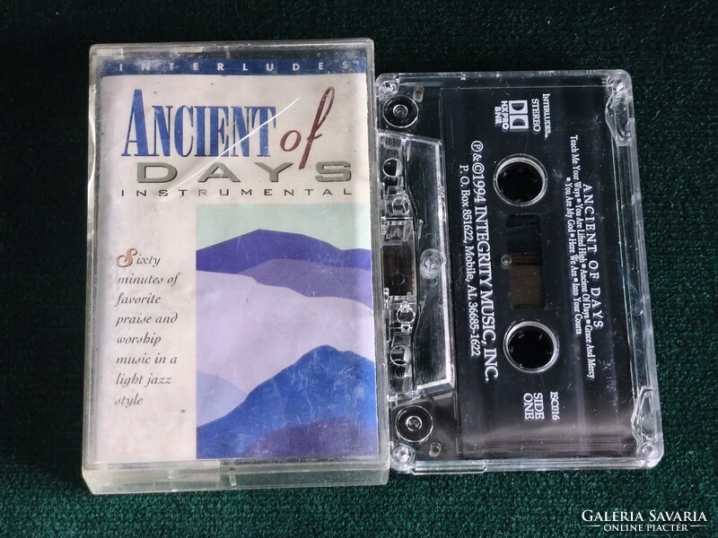 Ancient of Days (1994) USA Import - Instrumentális Smooth Jazz / Worship kazetta MC