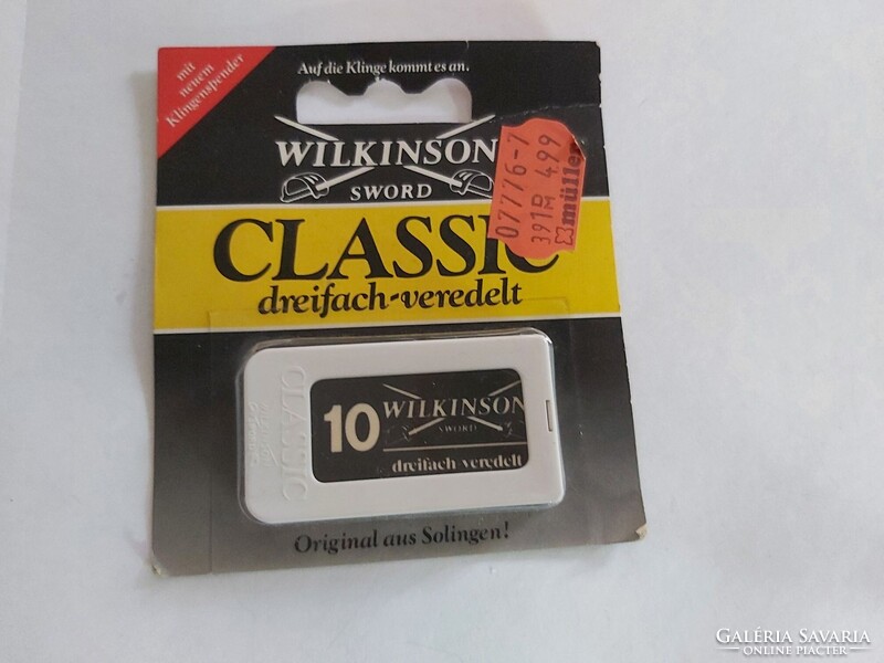 Wilkinson Sword Classic borotvapenge – 10 db-os csomag - retro termék