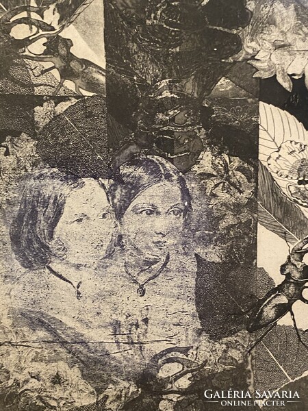 TASSY BÉLA (1942-) RÉGI KÉP, NAGYMÉRETŰ JELZETT RÉZKARC 67 X 49 CM