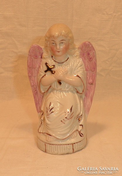Régi porcelán angyal, számozott