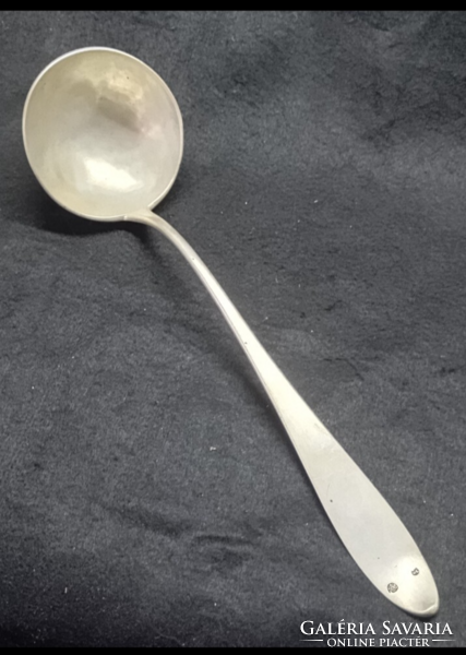 Beider nagyméretű merőkanál bécsi antik 13 lattos  WC mesterjeggyel  192 g 1836