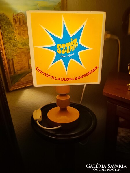 Retró Star üdítős asztali lámpa
