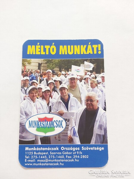 MUNKÁSTANÁCSOK ORSZÁGOS SZÖVETSÉGE  kártyanaptár 2009